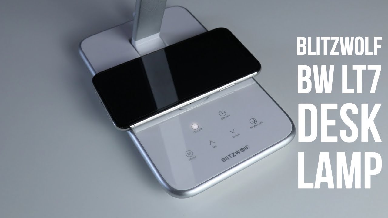 Blitzwolf LED Desk Light with Qi Wireless and USB Charging Review | Henry Reviews