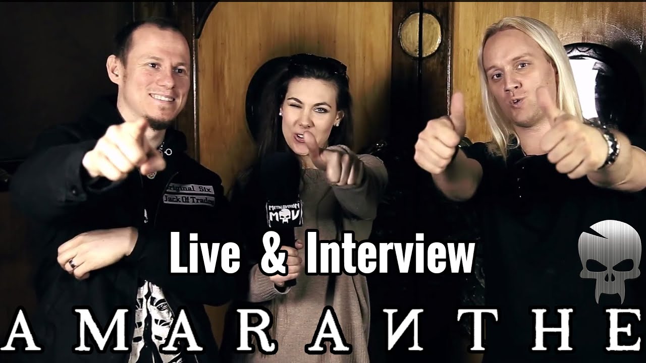 AMARANTHE Madrid Live & Interview ♫ Massive Addictive Europe Tour 2015 with Engel & Santa Cruz