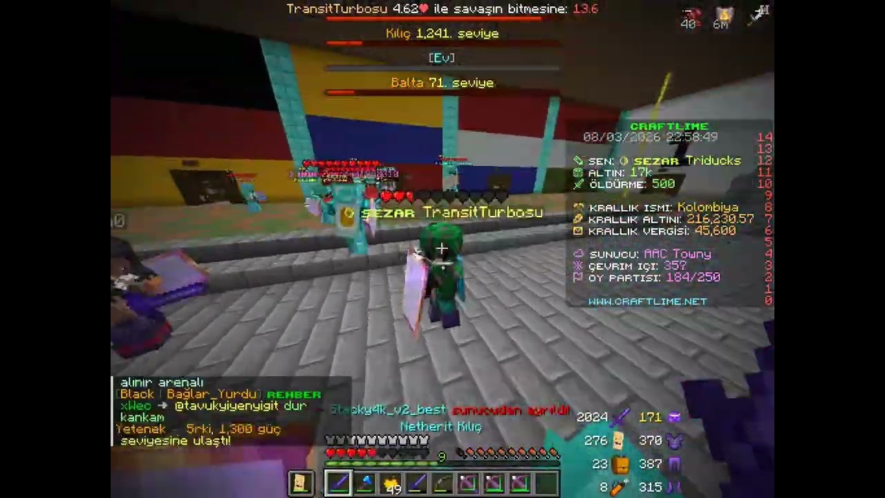 Craftlime Tüplü Monitör ile İnfazz (❤️ayazluvzedx Reiwax SenseiiPVP ve utkucan için❤️)