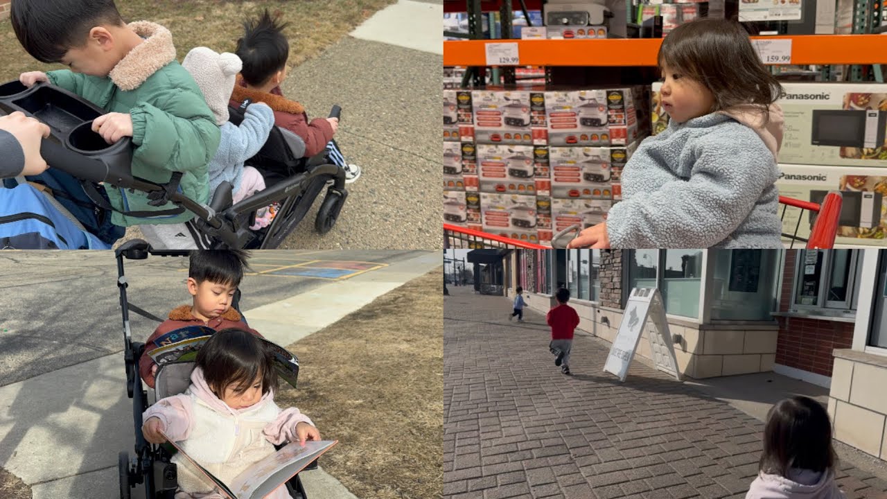 [미국삼남매] 삼남매가 등교하는 방법&엄마랑 코스트코&다같이 Market❤️