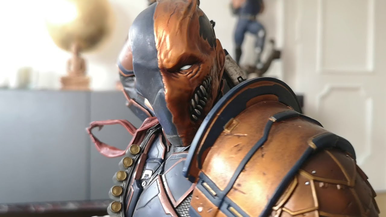 Detailed review of XM Studios Deathstroke statue from the Batman Samurai line