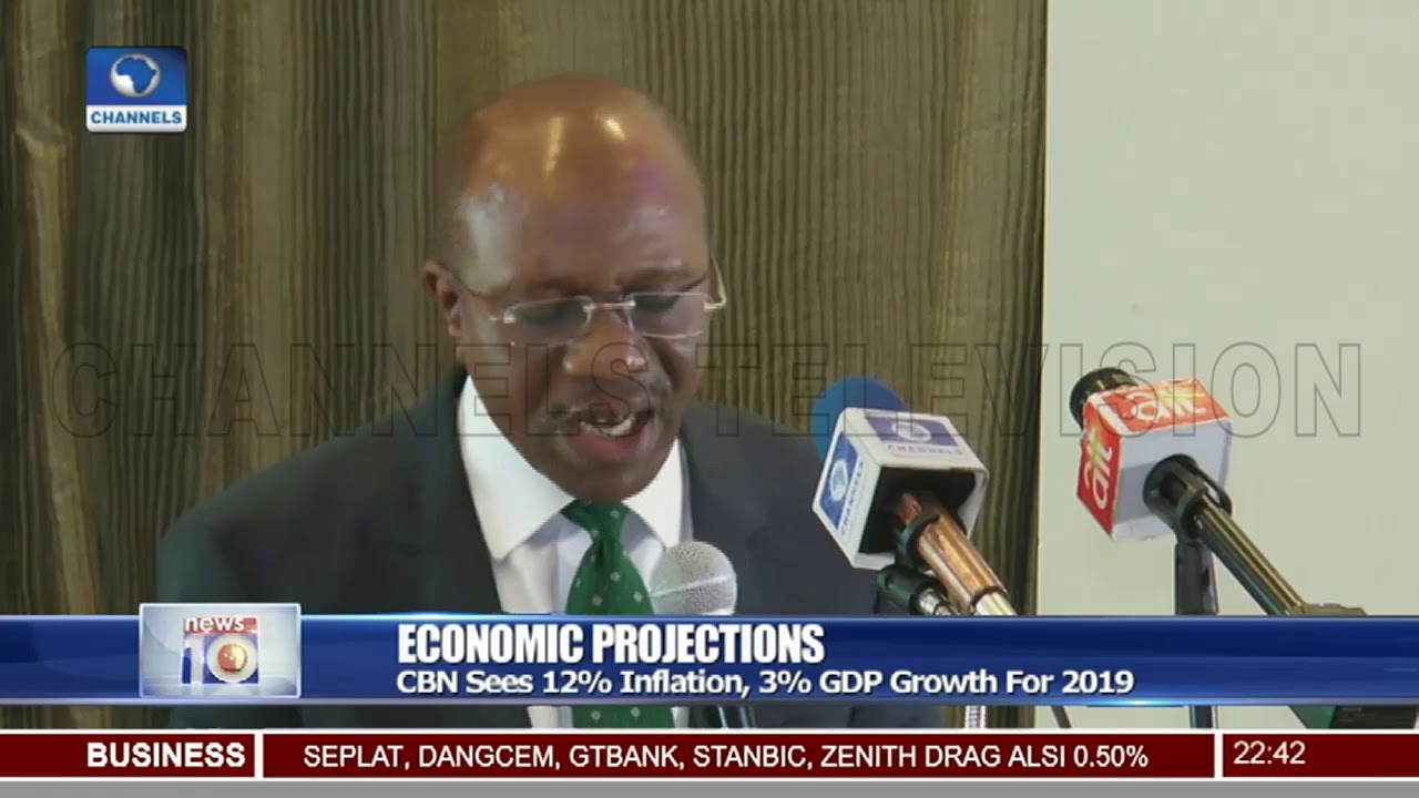 CBN Sees 12% Inflation, 3%GDP Growth For 2019