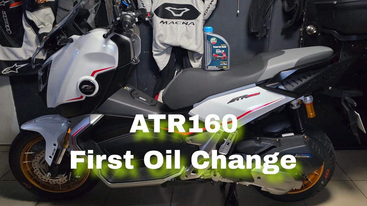 QJMotor ATR160 Simple and easy tutorial how to change oil