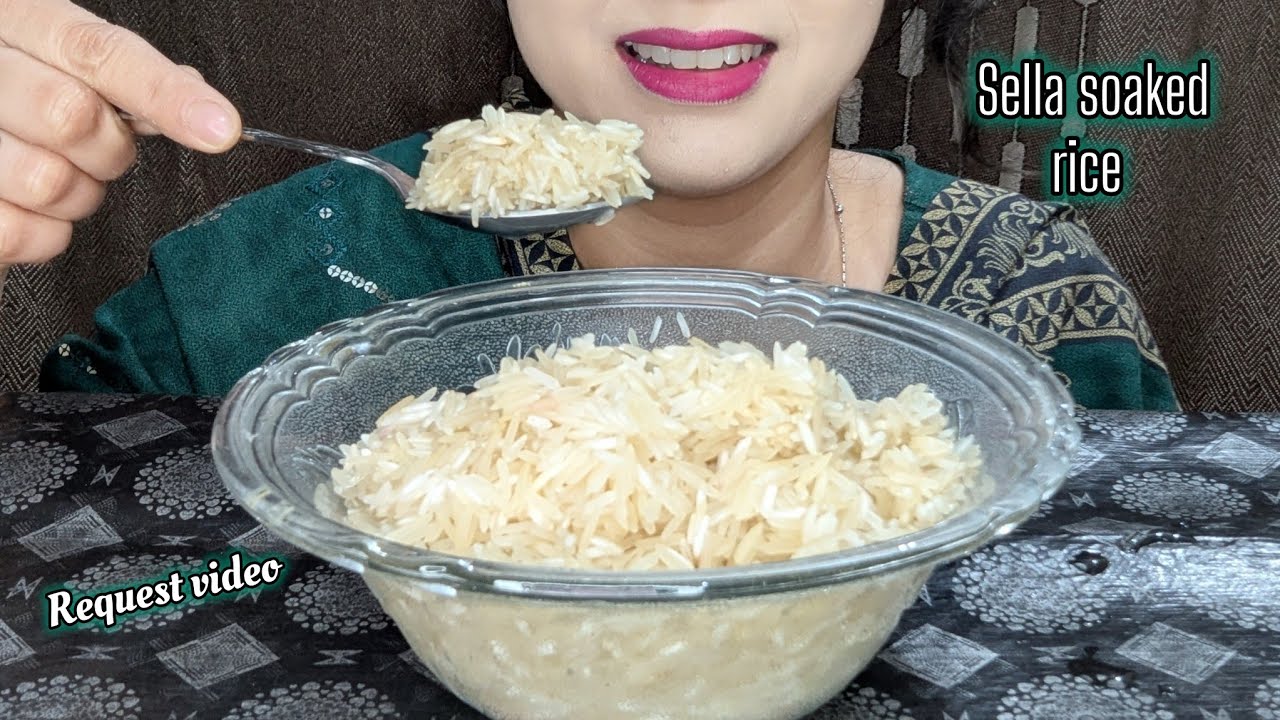 ASMR // GOLDEN SELLA WET RICE EATING // REQUEST VIDEO 