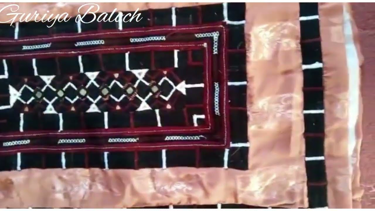 latest zig zag machine embroidery doch / balochi doch