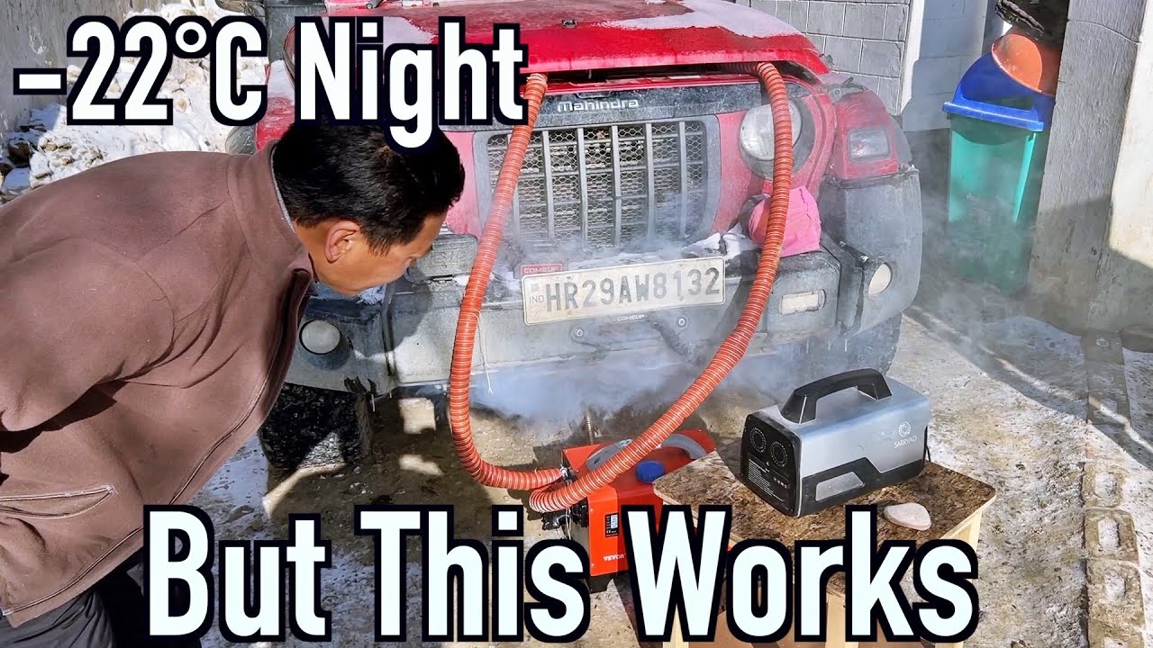 Safest Way To Start Diesel Engines In Extreme Weather | Mahindra THAR Winter Spiti 2022 EP14