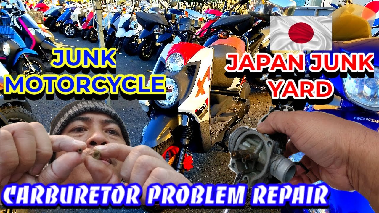 Japan Junk Motorcycle, Carburetor Repair DIY, Japanese Friend bought Junk motorcycle Problem Solve