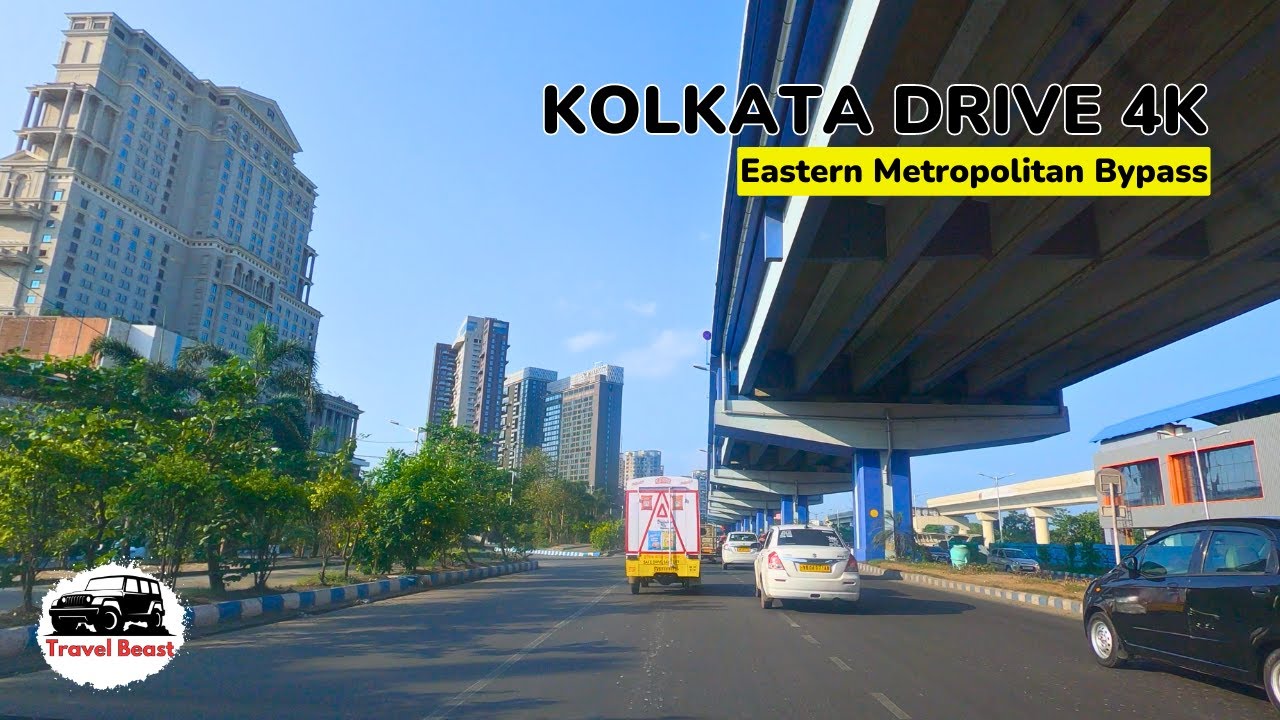 India Drive 4K | E M Bypass: Kolkata Airport