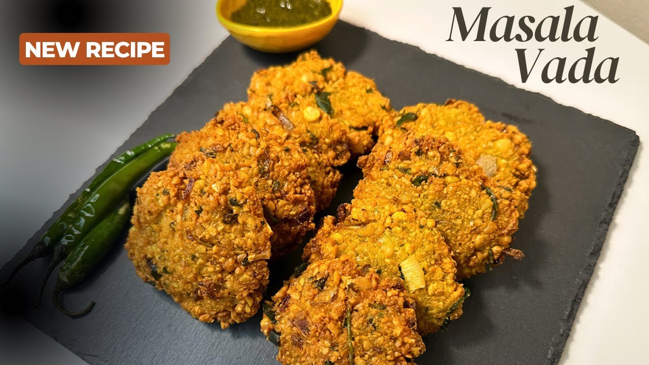 Tasty Masala Vada Recipe | Chana Dal Vada| Chattambade Recipe|ಚಟ್ಟಂಬಡೆ | Easy Snack | Parippu Vade|