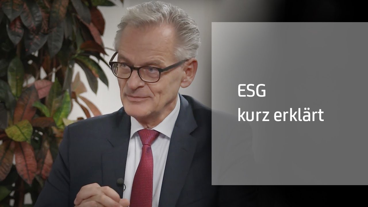 Environmental, Social, Governance - ESG kurz erklärt