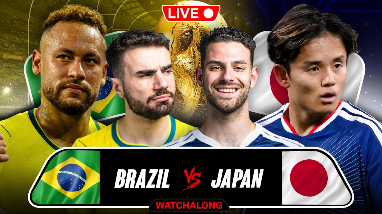 BRAZIL VS JAPAN WORLD CUP WATCHALONG!
