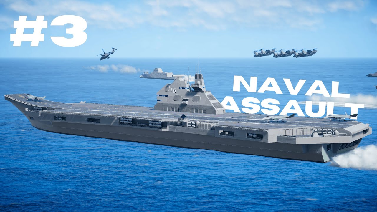 Epic Naval Assault : Aircraft Carriers Storm the Island
