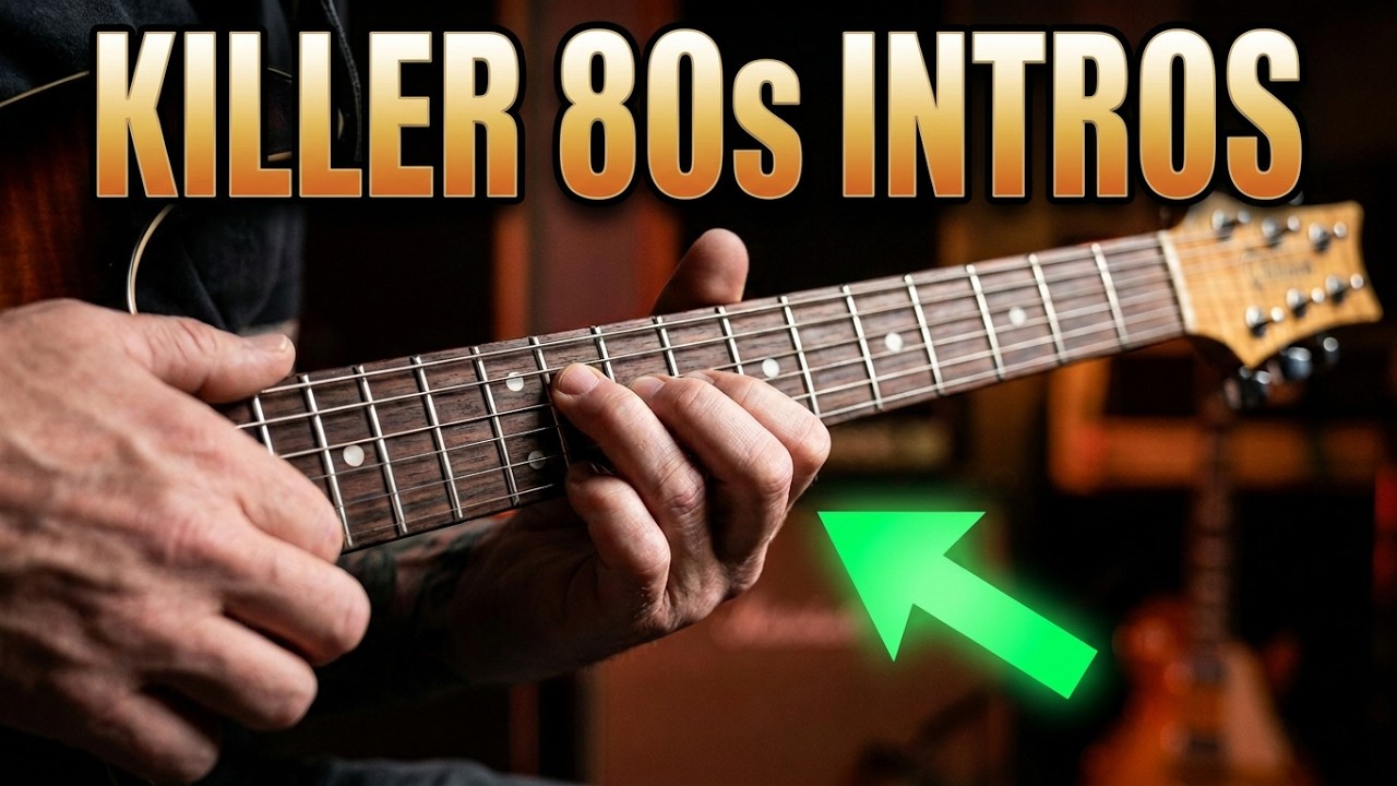 Killer 80's Intros for Guitar Guitar Lesson by Mike Gross + Tutorial