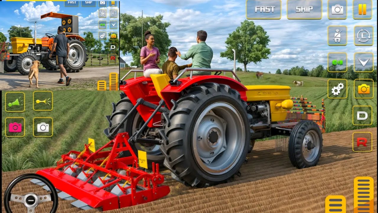 Farming Tractor Simulator Gameplay | | Long Vide. Real Farming Tractor Simulator 🚜 | Full Gameplay |