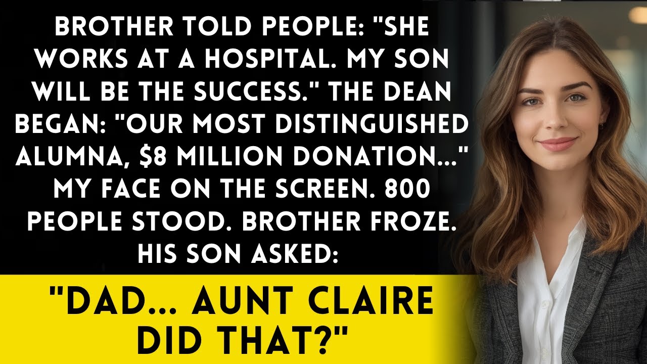 Brother Said “She Works at a Hospital” at University Event — Dean’s $8M Reveal Changed Everything