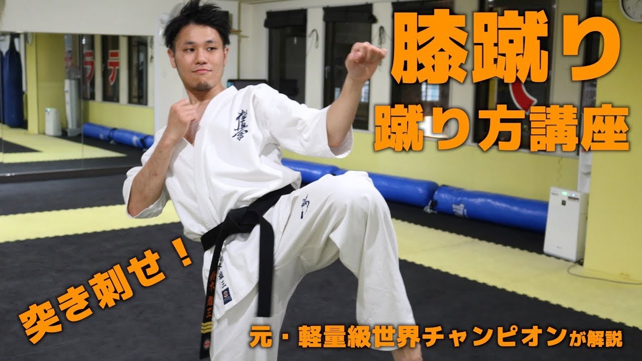 【極真空手】膝蹴りの蹴り方講座【突き刺せ！】
