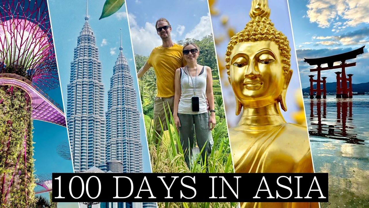 Singapore to Tokyo in 100 Days: EPIC Travel Vlog | Malaysia, Indonesia, Thailand, Japan