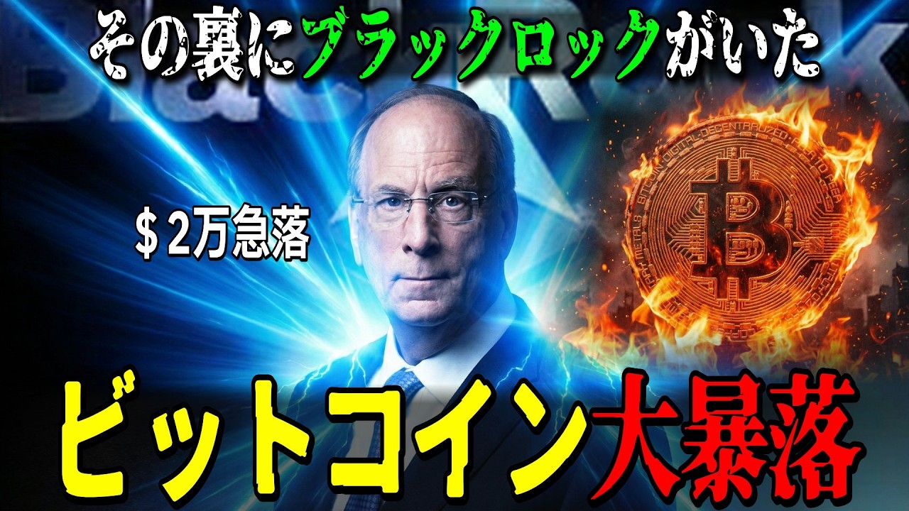 ビットコイン600万円が一瞬で消えた。ブラックロックが仕掛けた大暴落の真実