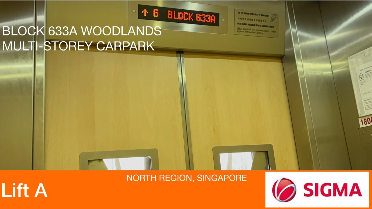 HDB Block 633A (MSCP) Woodlands || Sigma Elevator 🚘 