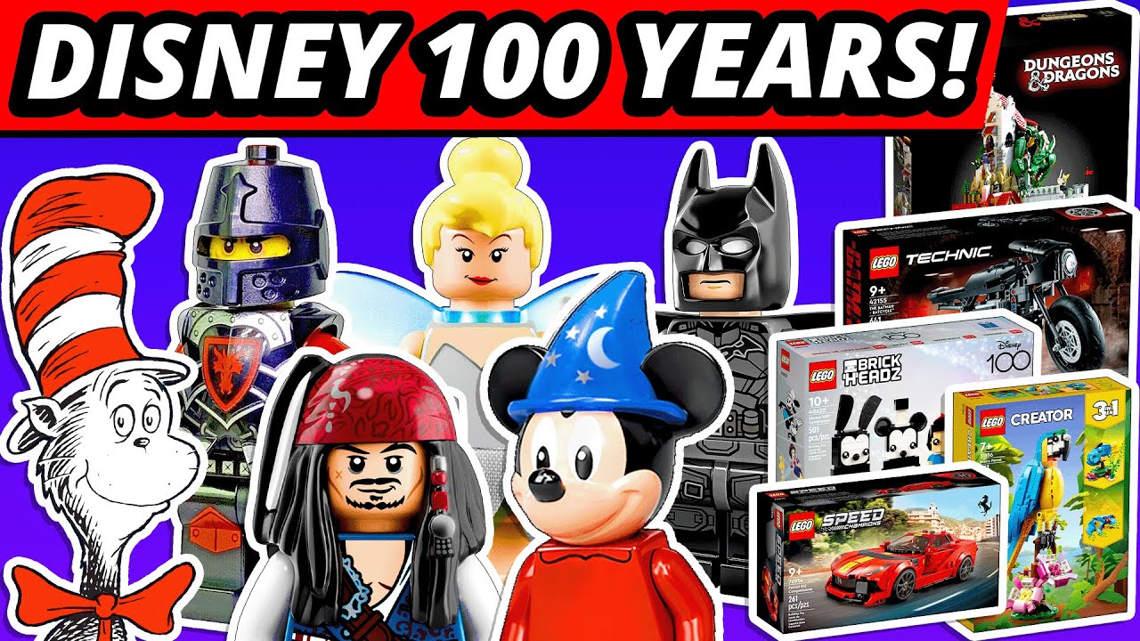 LEGO NEWS! Disney 100! D&D Set Reveal! Dr. Seuss?! March Speed Champions! Batman! Creator! Flowers!