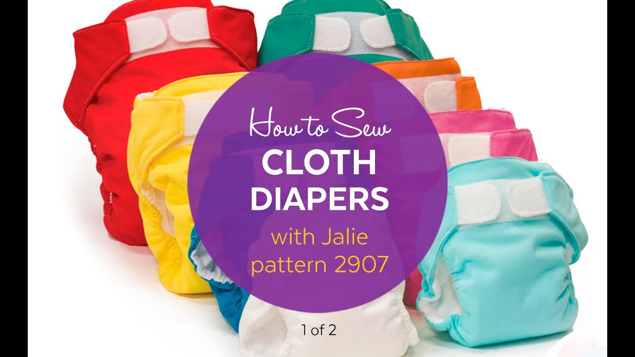 1 of 2 - How to Sew Cloth Diapers using Jalie Pattern 2907