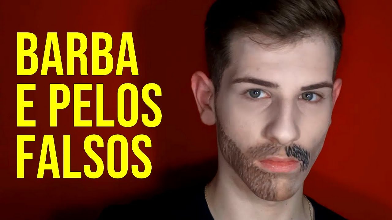 COMO FAZER BARBA E PELOS FALSOS COM MAQUIAGEM