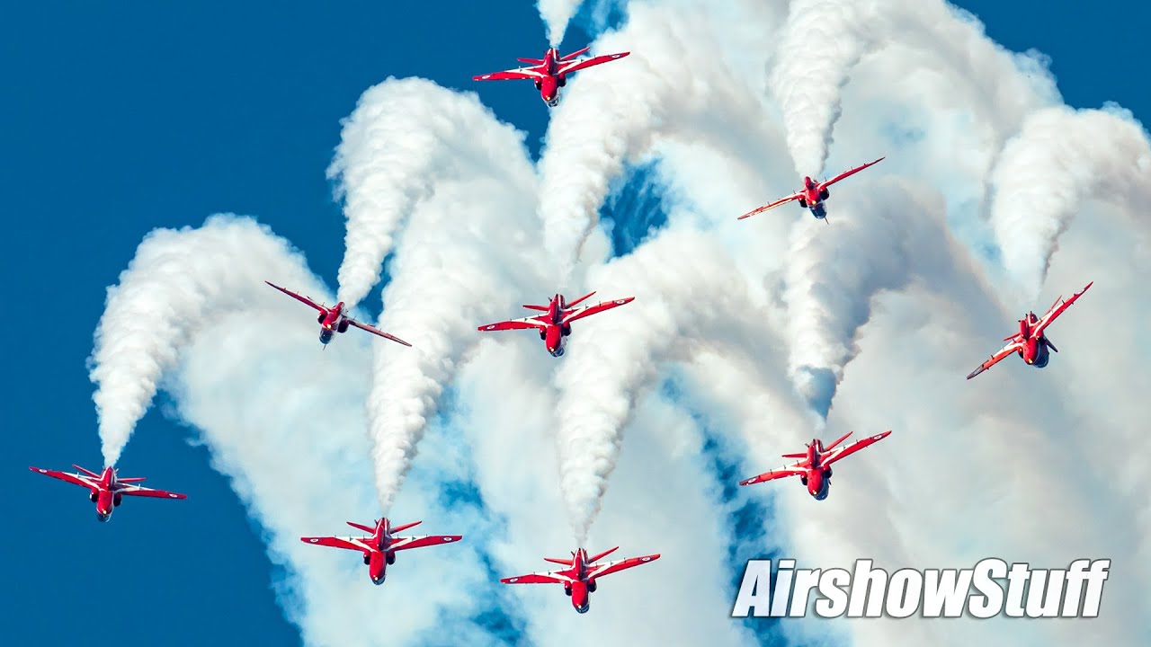 Red Arrows Arrival - Spirit of St Louis Airshow 2019