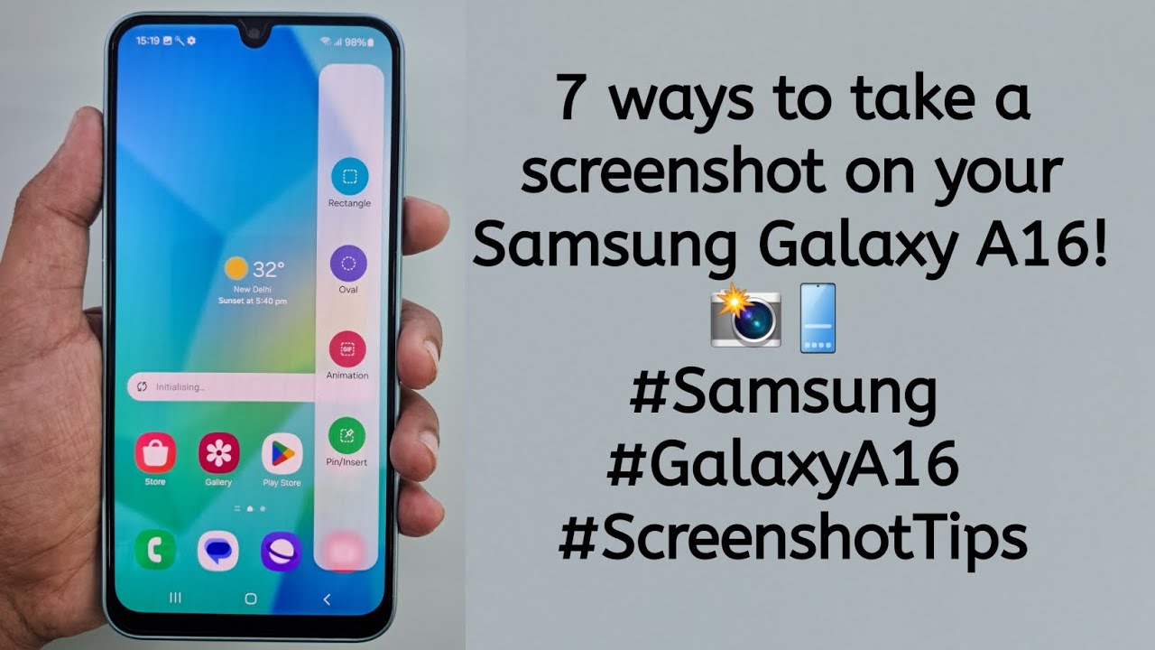 7 ways to take a screenshot on your Samsung Galaxy A16! 📸📱 #Samsung #GalaxyA16 #ScreenshotTips