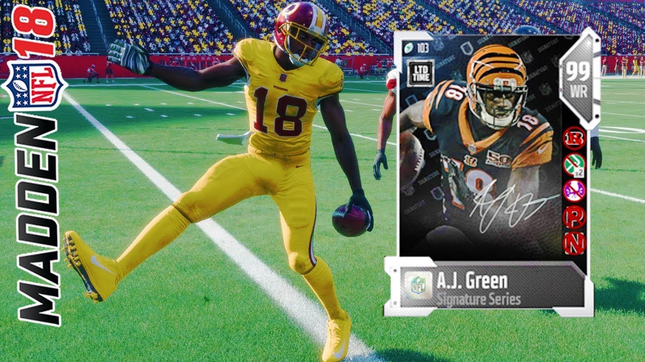 SIGNATURE A.J. GREEN! MADDEN 18 ULTIMATE TEAM GAMEPLAY