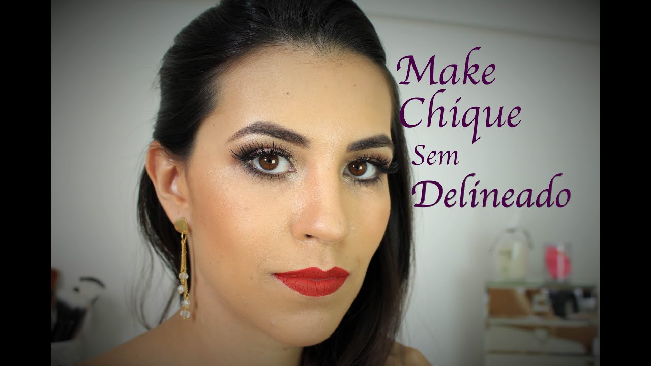 Maquiagem chique sem delineado | by Flavia Comporte