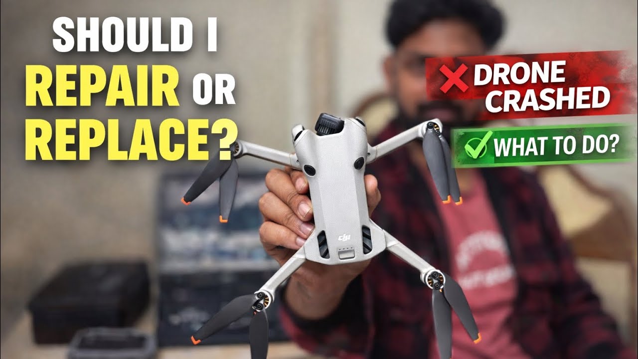 DJI Drone Crash Repair | Is It Worth Fixing After a Crash? Bobby Rajora Vlogs