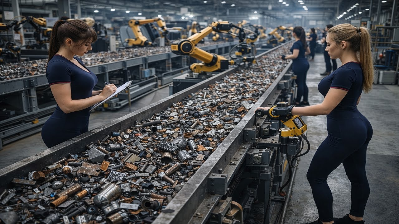 Millions of Scrap Metal Pieces per Day | Inside a Giant Recycling Factory