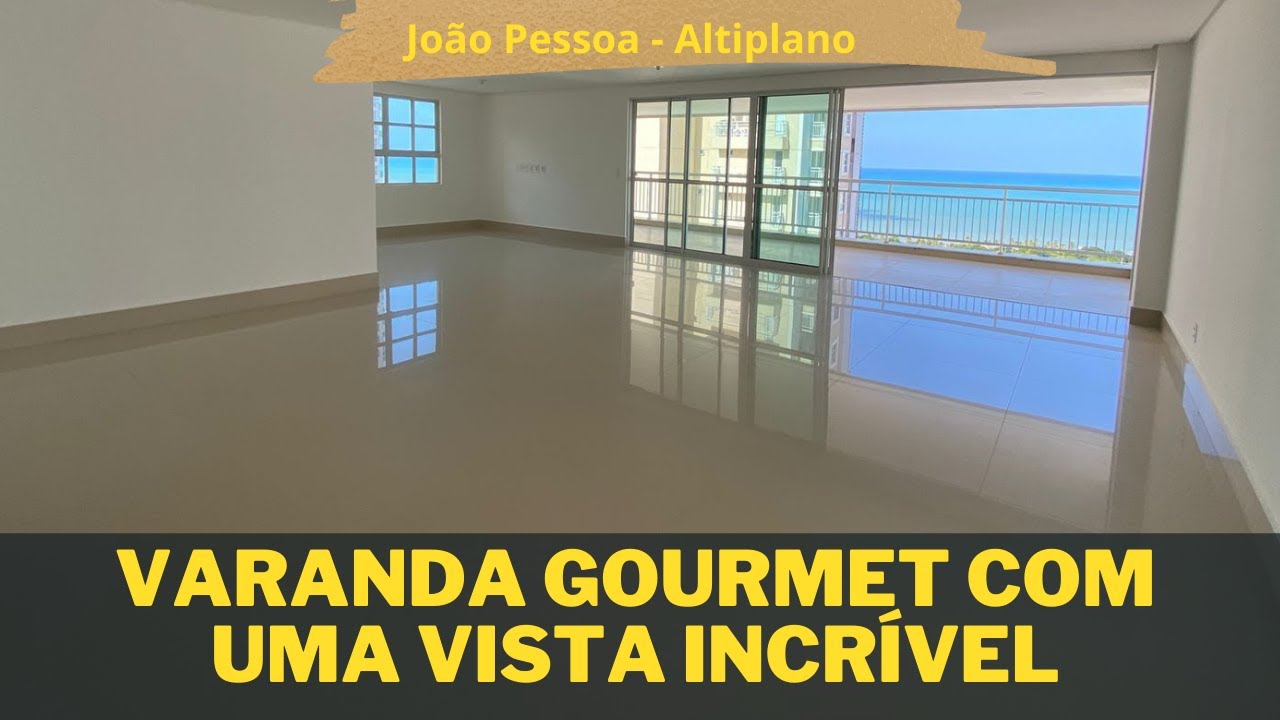 Lindo Apartamento de Alto padrão em João Pessoa. Varanda gourmet com uma vista Incrível