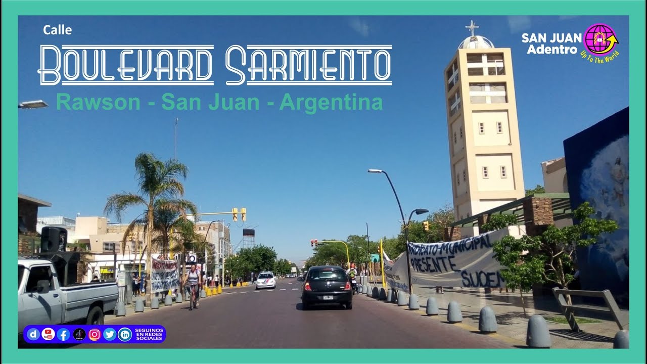 Boulevard Sarmiento, Rawson, San Juan, Argentina.
