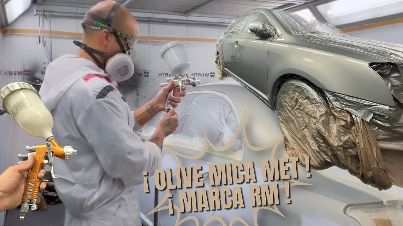 ¿ COMO SE PINTA UN AUTO ? TE ENSEÑO PASO A PASO ! Base agua marca RM !