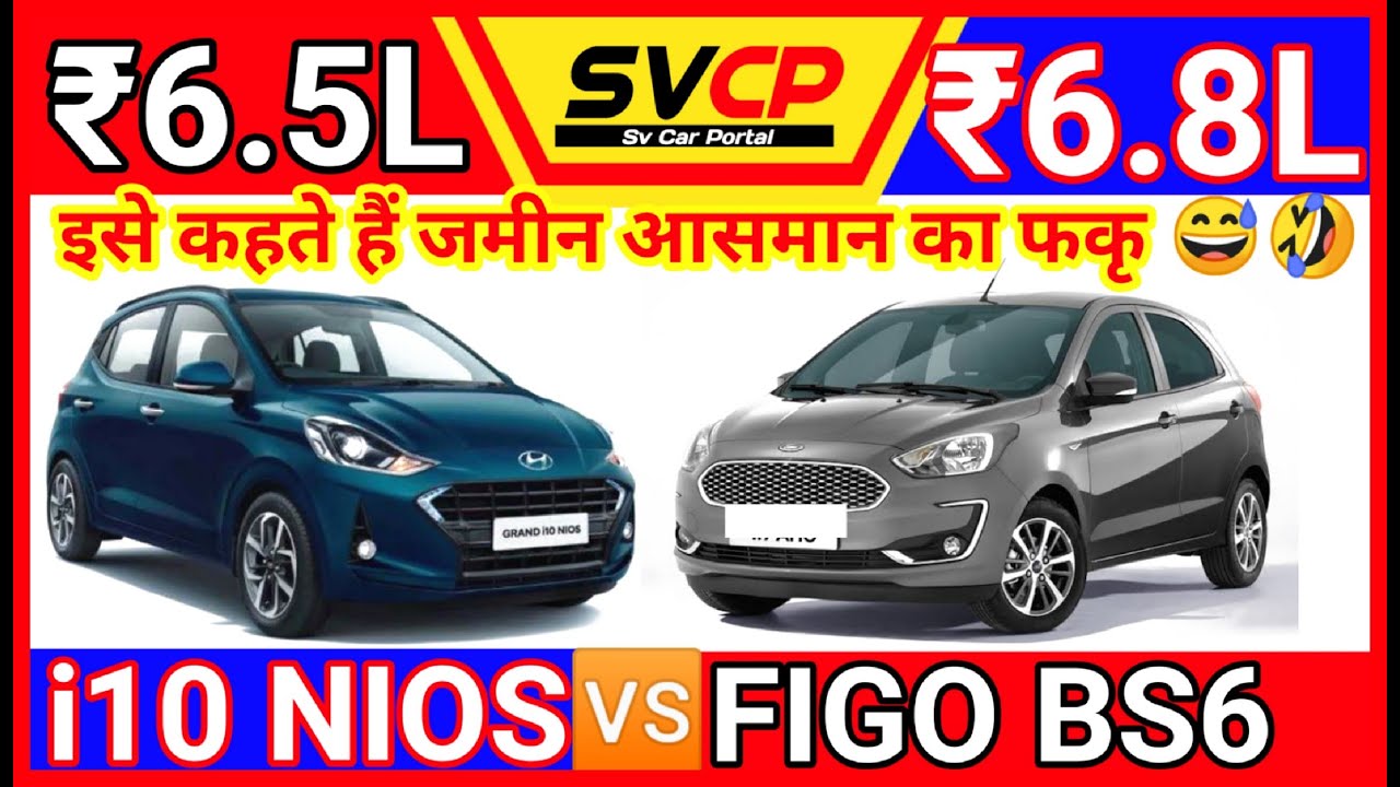 2020 I10 Nios Vs Figo 2020 | Figo BS6 Vs Nios BS6 | NIOS Bs6 Vs Figo Bs6 Comparison Review