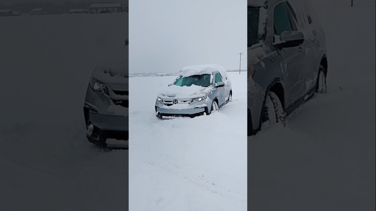 Honda Pilot test snow..#usa #automobile #car #honda #pilot #testdrive #украина #snow