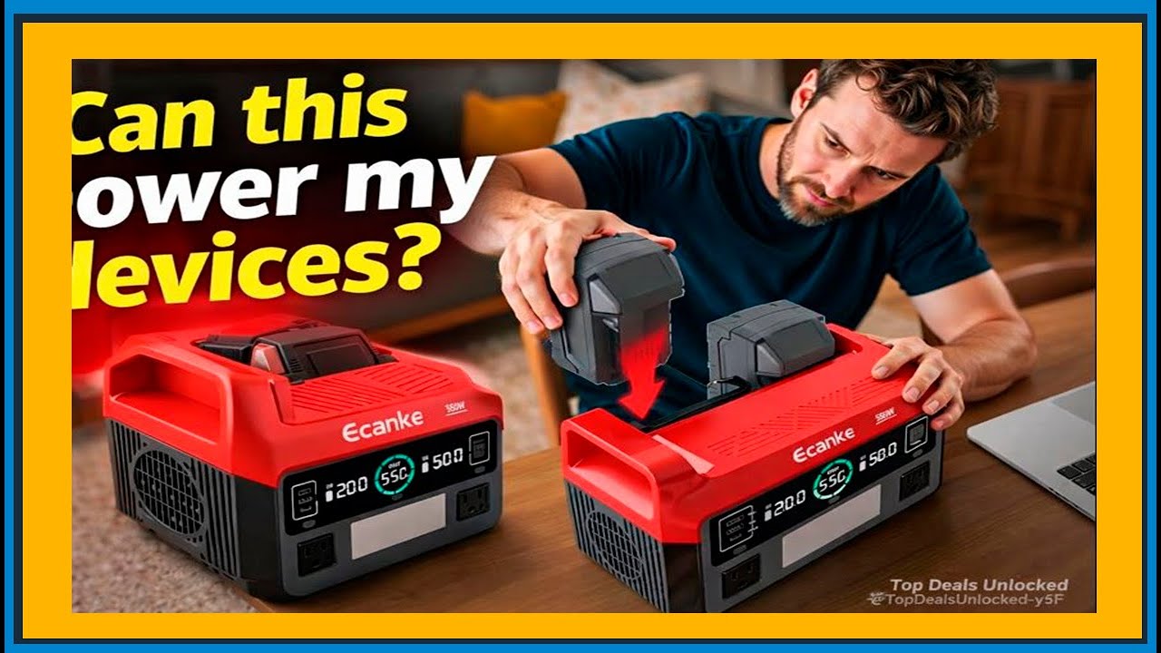 550W Portable Power Inverter Compatible with Milwaukee 18V Battery, Power Station DC18V to AC110V
