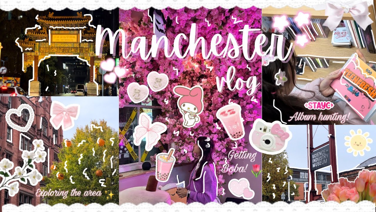 Manchester Vlog!📍💖- Going to KStars-Con🌸, vising museums 🏛️, Hotel tour & more!✨🌿