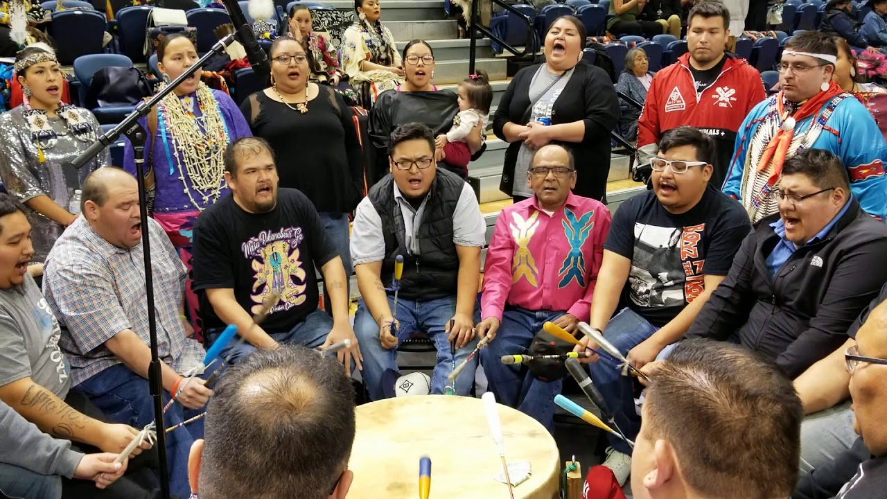 Southern Boys sing on Sunday at 2020 C&A Governor's powwow