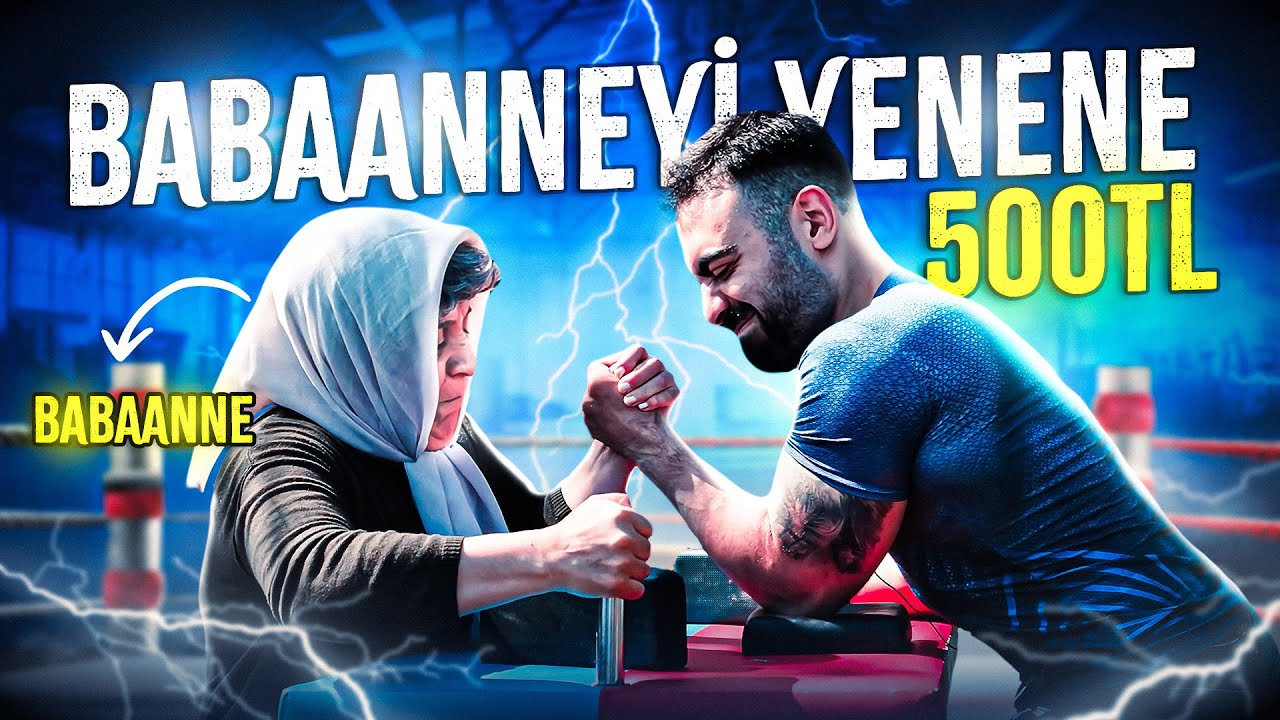 BİLEK GÜREŞİNDE BABAANNEMİ YENEN TAM 500 TL KAZANIYOR!
