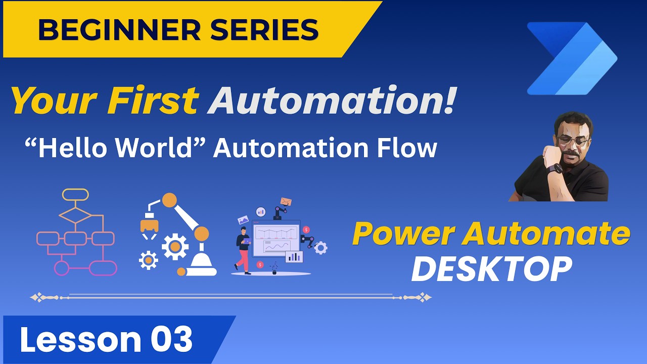 Ваша первая автоматизация за 5 минут | Power Automate Desktop для начинающих