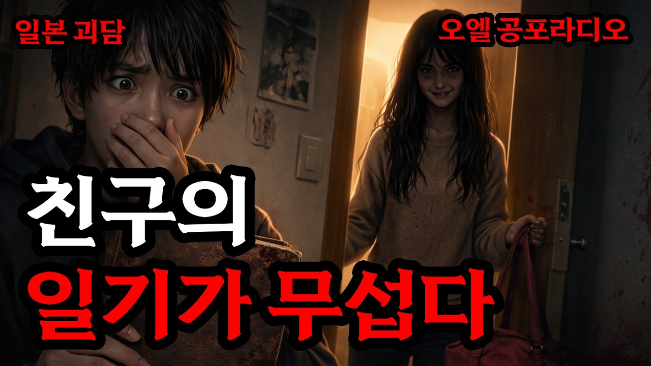 [일본공포실화] 친구가 나를 '새로운 놀이 친구'로 지목했다ㅣ친구의 일기가 무섭다ㅣ일본괴담ㅣ공포라디오ㅣ괴담ㅣ공포썰ㅣ오엘 공포라디오