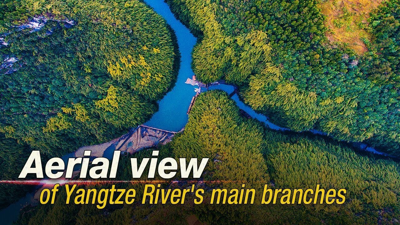 Live: Aerial view of Yangtze River's main branches 俯瞰天险，乌江、赤水尽收眼底