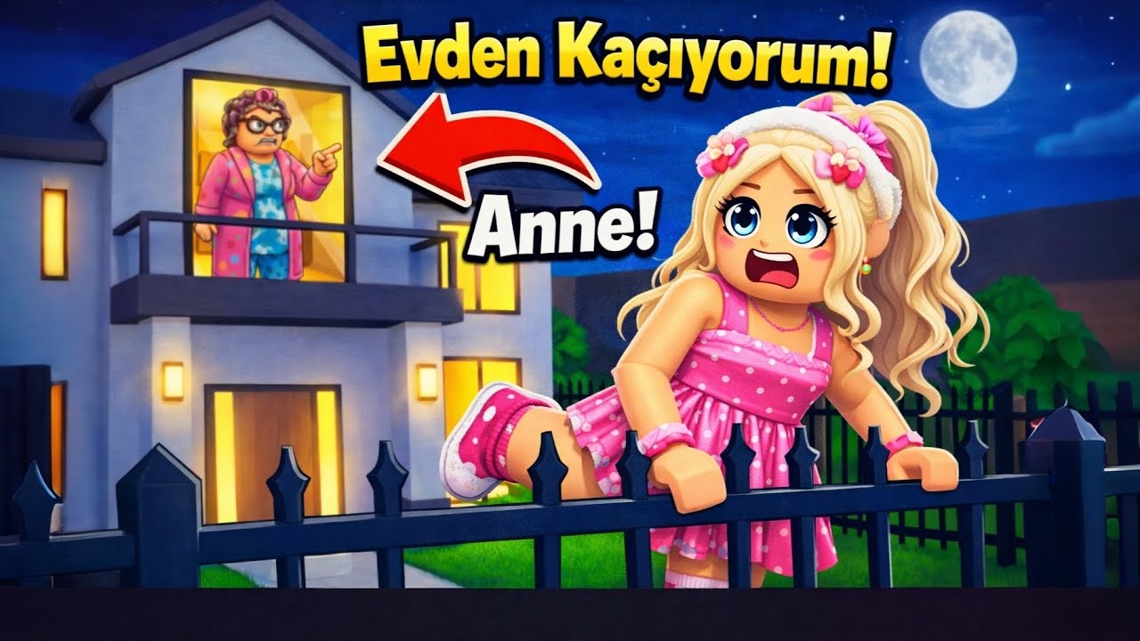 Evden Gizlice Ka&ccedil; !! 😱 | ROBLOX Sneak Out Of The House 🏡