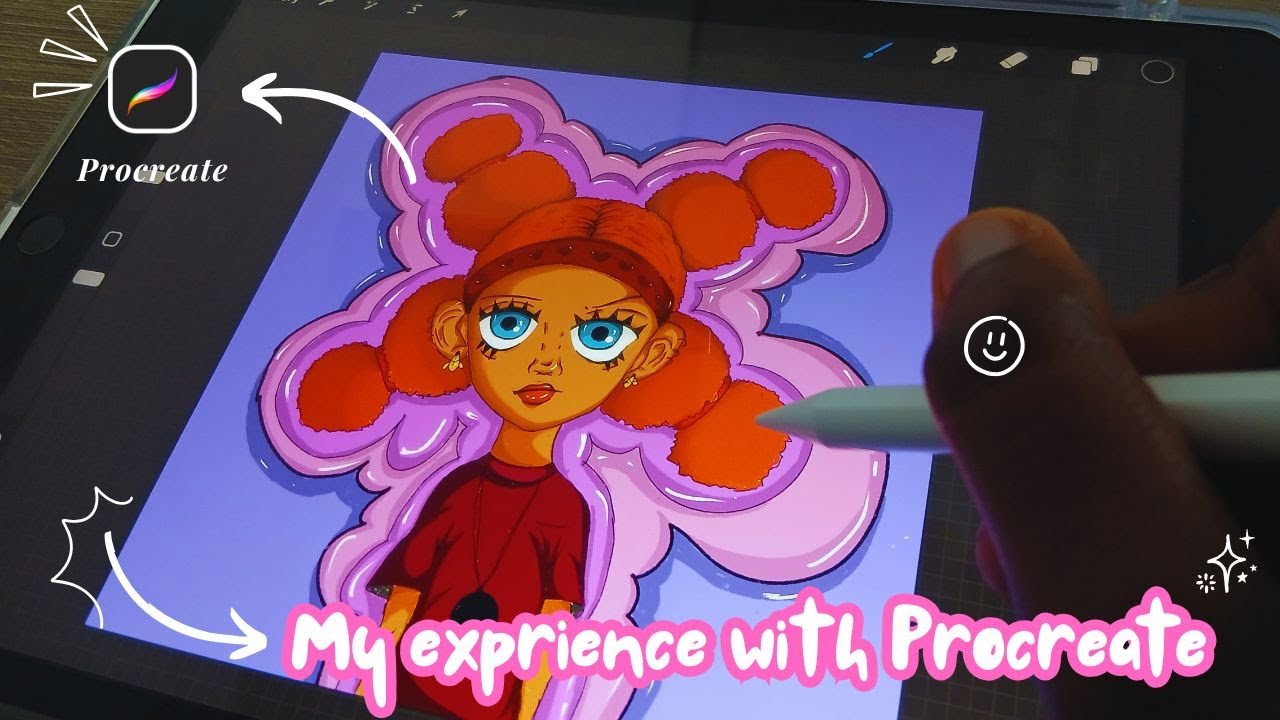 My Experience Using Procreate for the first time| I struggled a bit |