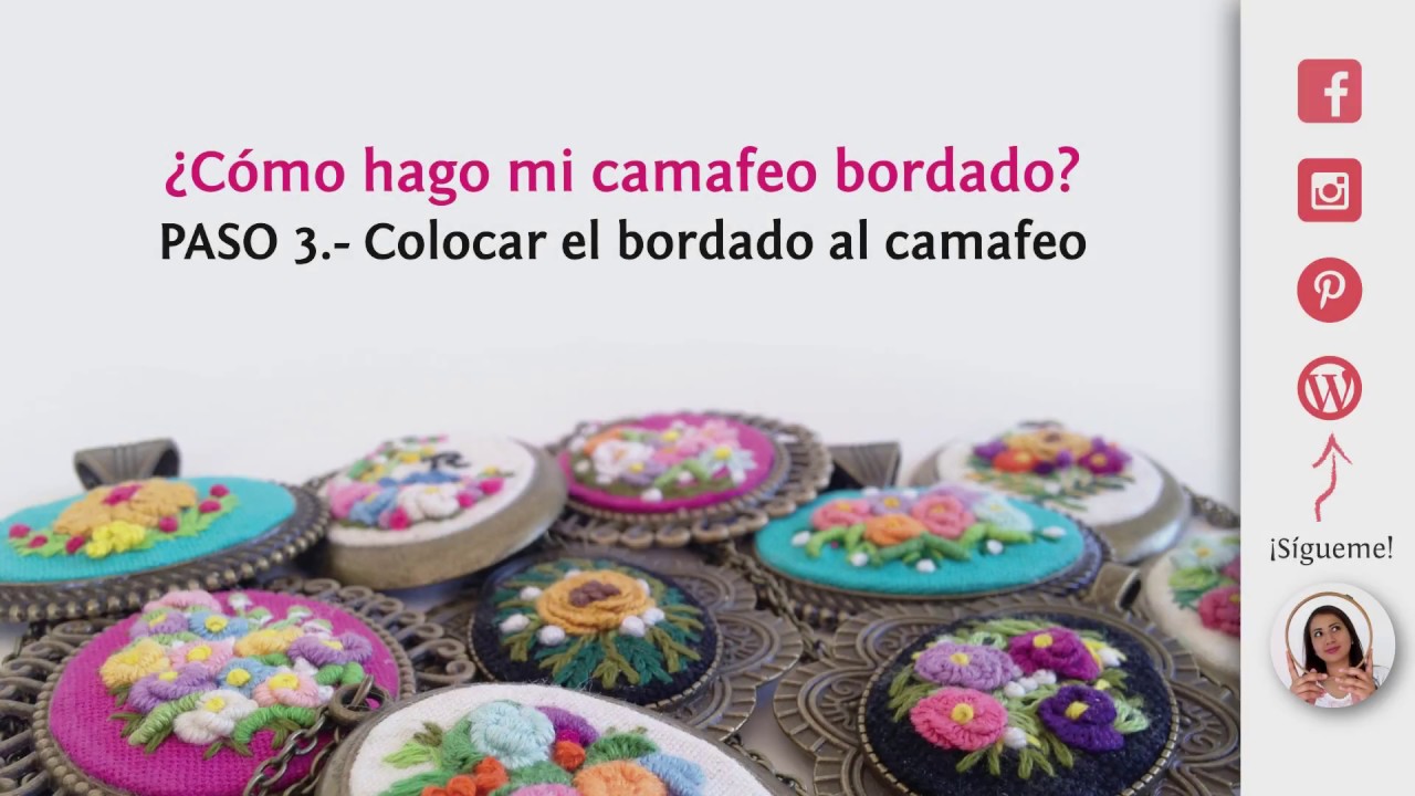 ¿Cómo hago mi camafeo bordado? PASO 3