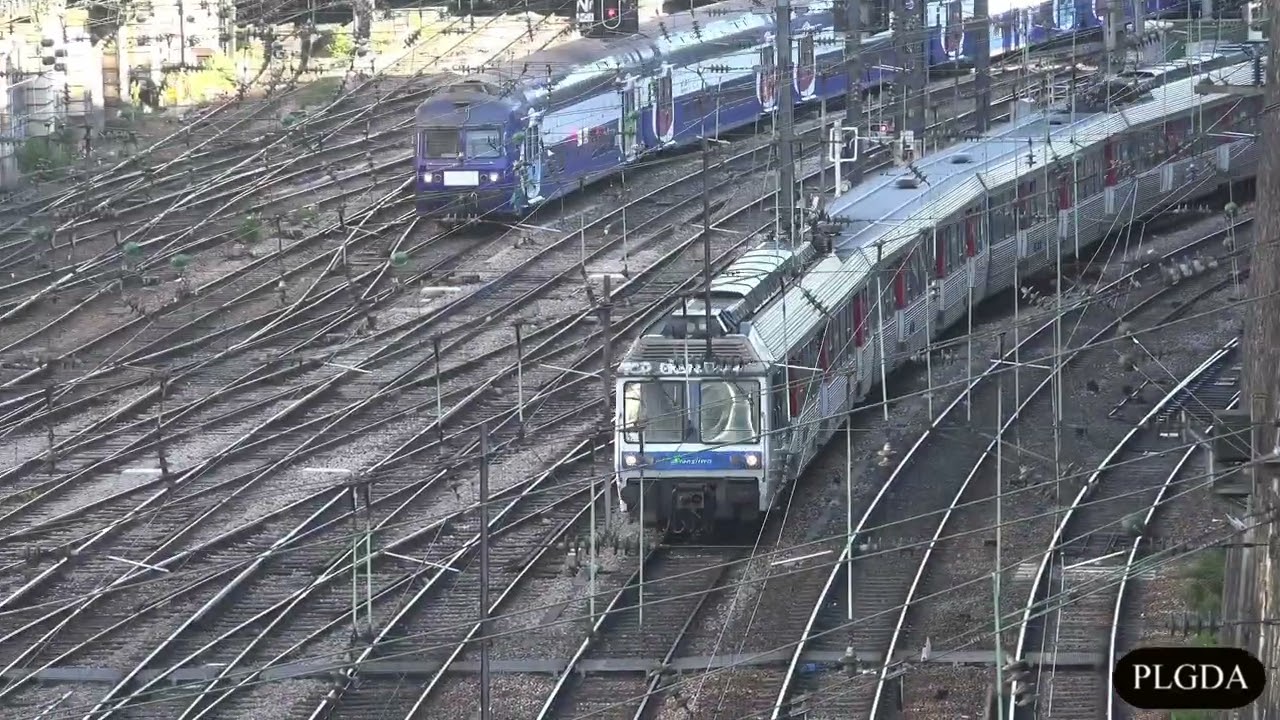 Les voies de Paris Saint Lazare, septembre 2020 : vue depuis le pont du boulevard des Batignoles