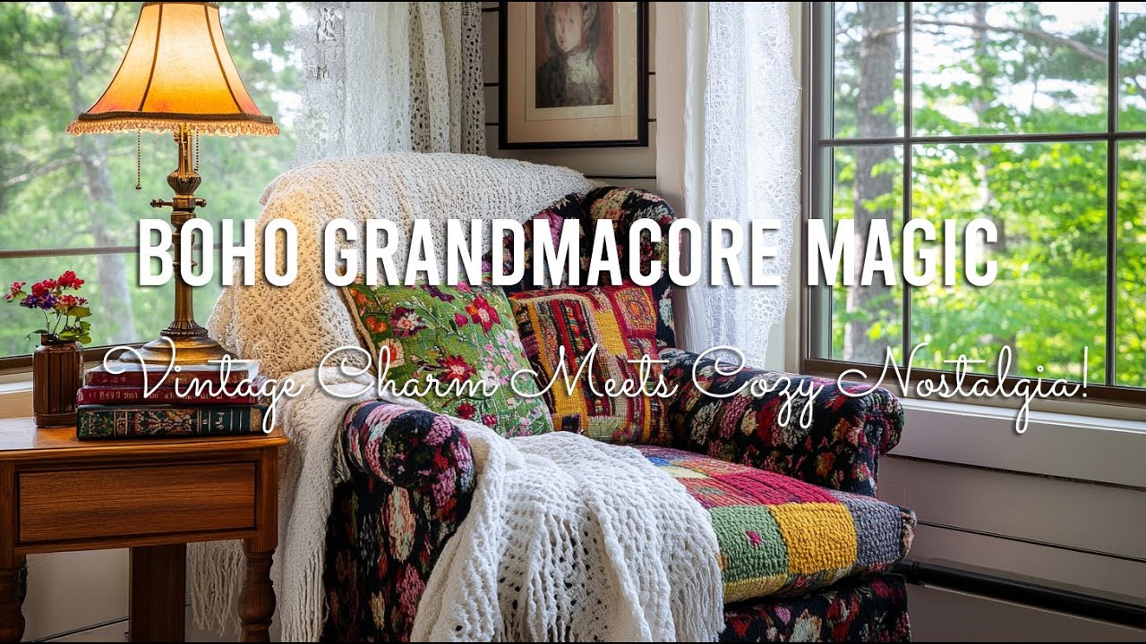 🍊 Boho Grandmacore Magic: Vintage Charm 🌷 Meets Cozy Nostalgia!