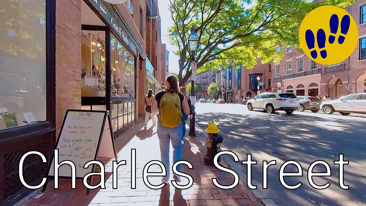 Walking around Charles Street, Boston MA